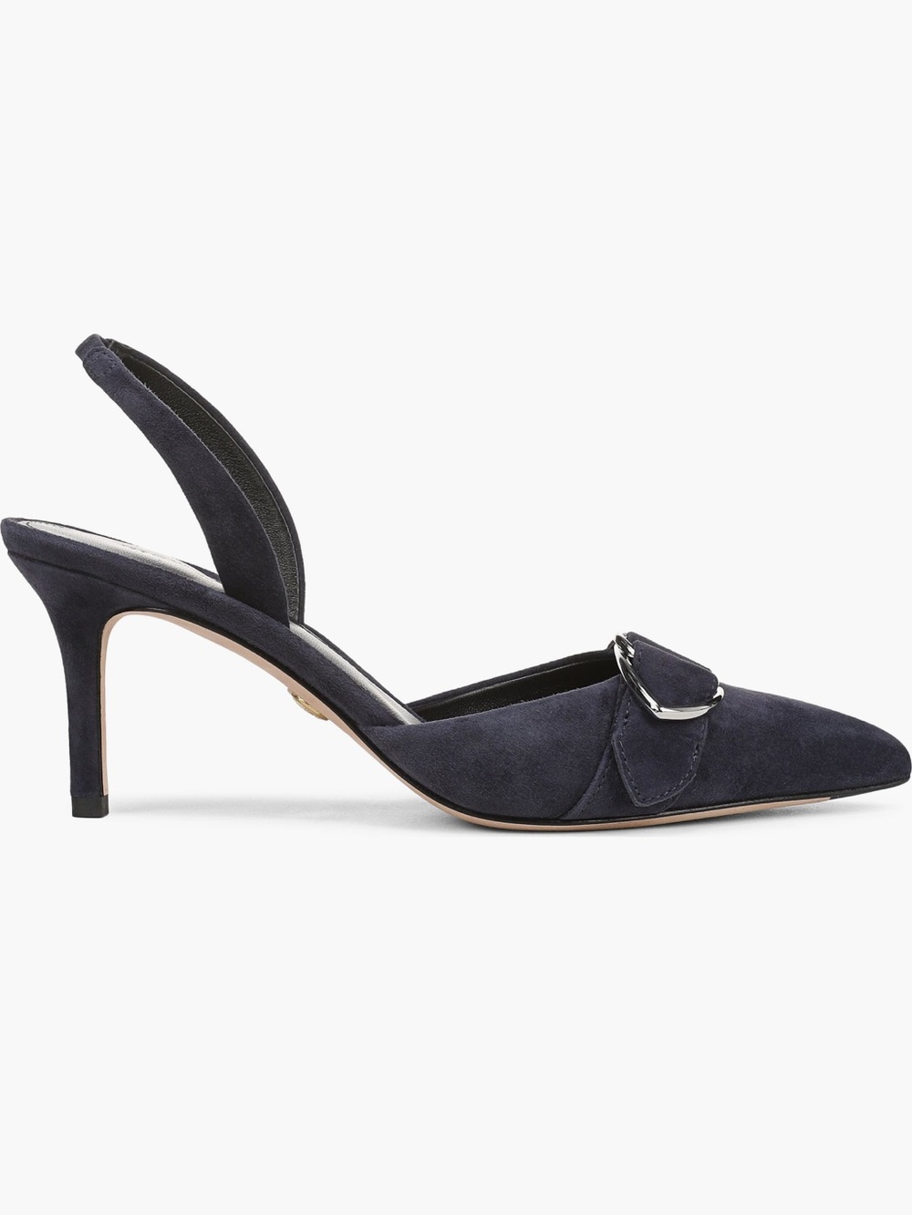 NEW Veronica Beard Loralyn Slingback Pointed Toe Pump in Navy Suede - Picture 3 of 13
